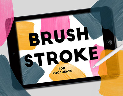 BRUSH STROKE STAMPS FOR PROCREATE by seamlessteam