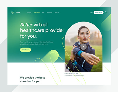 Virtual Healthcare App Landing Page