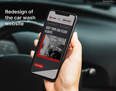 Redesign of the car wash website
