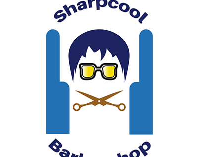 Sharpcool Barbershop Logo