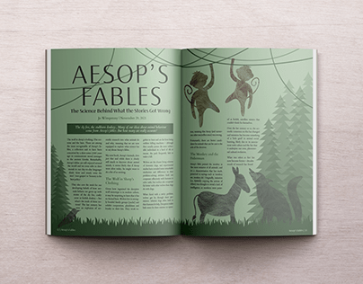 Aesop's Fables Editorial Illustration