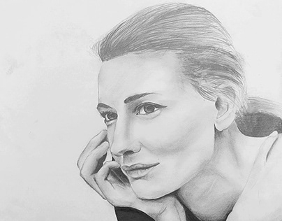 "Pencil Expression" of Cate Blanchett