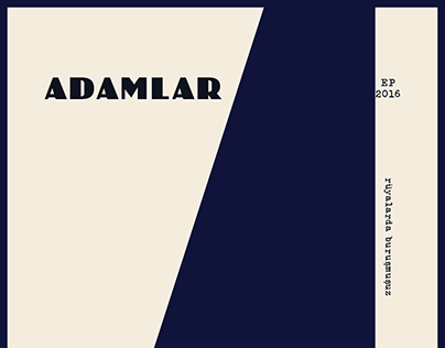 ADAMLAR Tipografik Poster Tasarımı