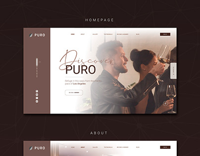 PURO Lounge - Website Design
