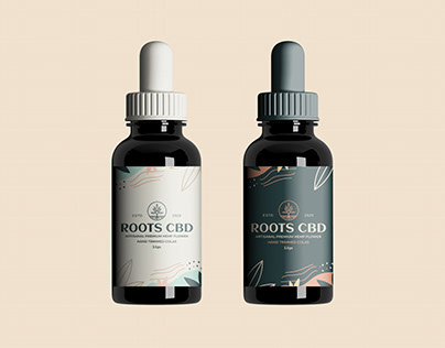 Roots CBD Branding Design.