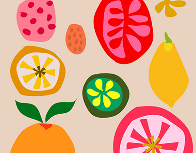 Fruits & Vegetables Doodling