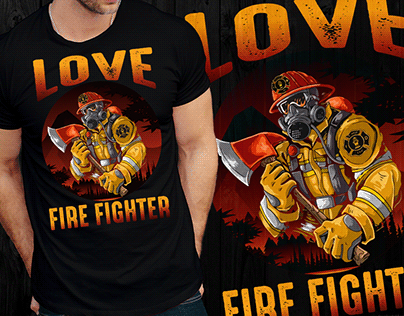 Firefighter t shirt design