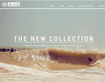 F1RST Surf Shop Website