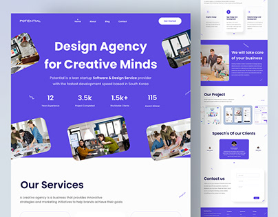 Potential Agency Landing Page