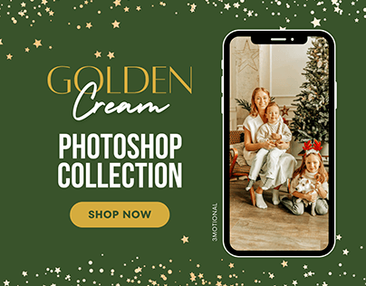 35 Golden Cream Photoshop Actions & Video LUTs