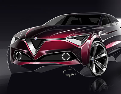 Alfa Romeo Concept SUV design sketch