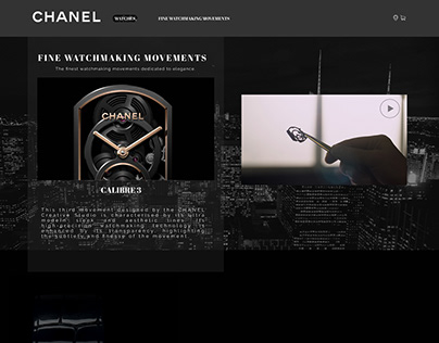 redesign chanel web-site.редизайн сайта