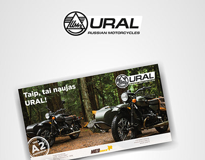URAL motocycles brochure design
