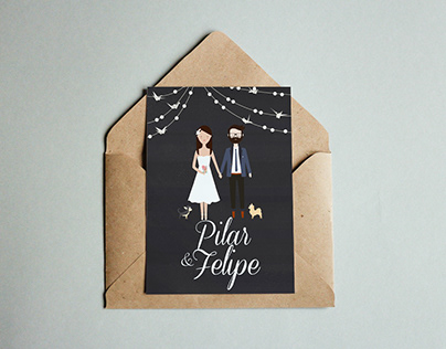 Invitación de matrimonio / Pilar & Felipe