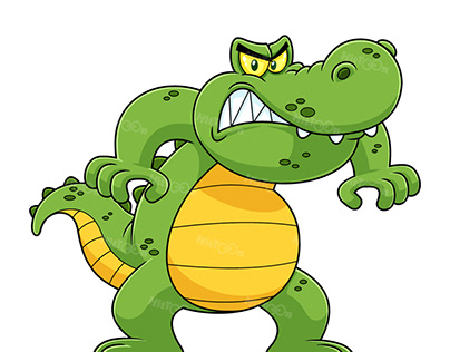 Alligator Or Crocodile Cartoon Character