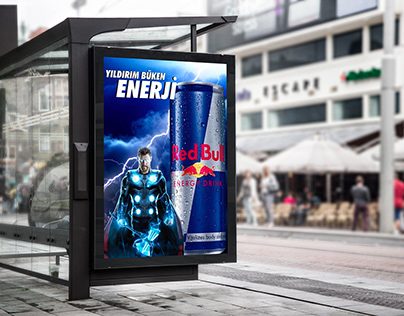 Red Bull and Marvel Concept Work