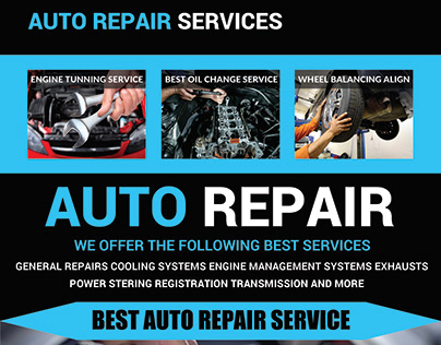 Auto Repair Business Flyer Template