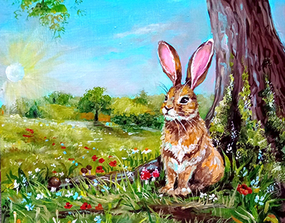 Art for Kids, Rabbit Nature Ukraine, Fairytale