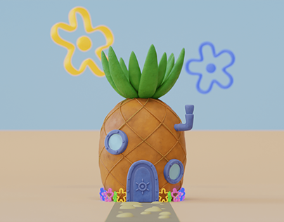 3D Pineapple house from SpongeBob SquarePants