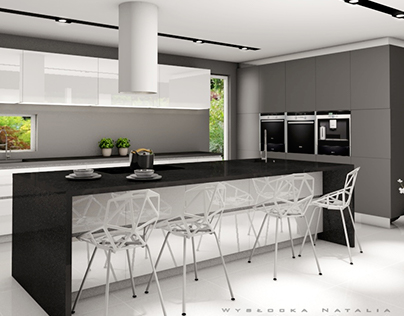 Black&White&Gray - Kitchen design in Sweden
