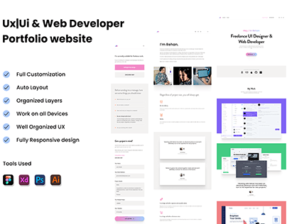 Portfolio Website Responsive design Web, Tablet, Mobile