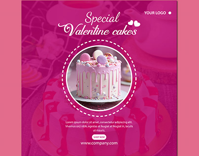 Valentine's cake post design