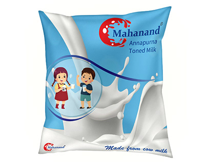 Packaging design for Mahanand milk