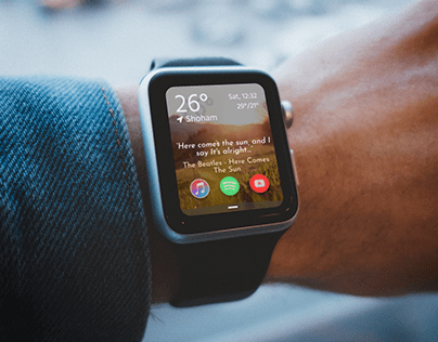 Climatune - mobile and smartwatch concept design