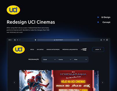 Redesign UCI Cinemas - UI/UX Design