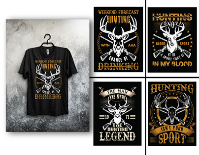 Hunting T Shirt Design | Premium Quality Design