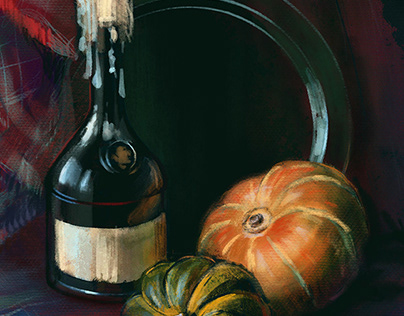 Still life with squashes