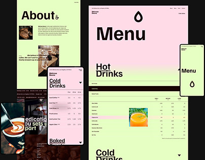 Project thumbnail - Melrose Beans - Cafe Website Template