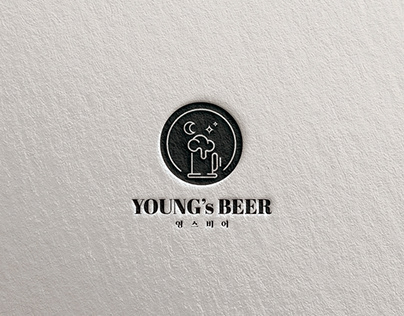 "Young's beer". logo design of the pub. :)