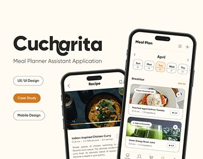 Project thumbnail - Cucharita | Meal Planner Assistant App | UX/UI Design