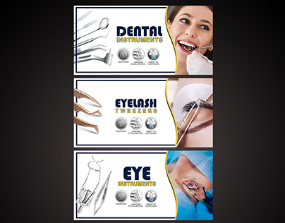 Surgical Instruments website banner design