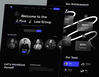 Law Consultancy Firm Website UI UX Design