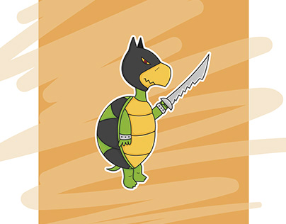 Touché Turtle as a Batman - Sticker