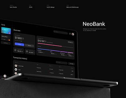 Neo Bank UX | UI Design Banking Web App