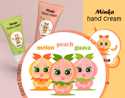 Design of hand cream "Minka"