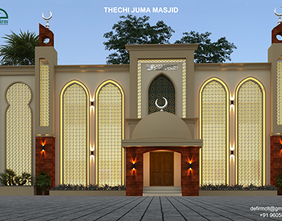 Mosque design located in Kozhikode,Kerala,India