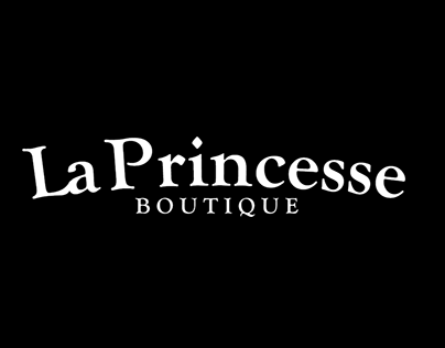 Identidade visual desenvolvida para La Princesse Boutiq