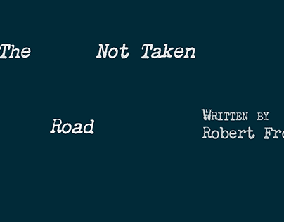 The Road Not Taken: Motion Graphics