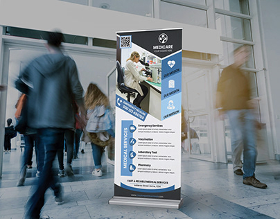 Medical Services Rollup Banner PSD