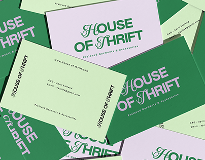 House Of Thrift Clothing Boutique Branding