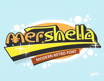 Mershella - Modern Retro Font