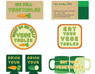 We Sell Vegetables Branding