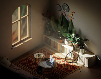 Room with plants