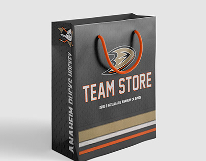 Anaheim Ducks Team Store Retail Bag
