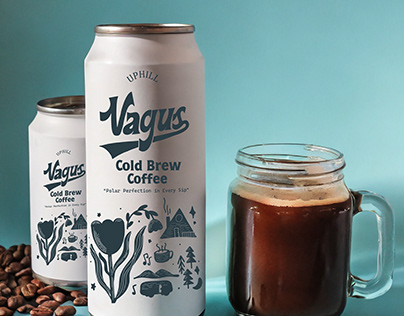 vagus: cold brew coffee logo and packaging