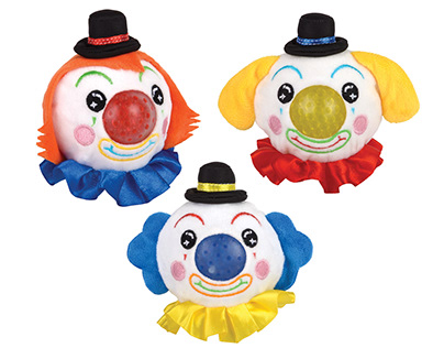 Clown Squeezy Bead Fidget Plush